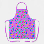 Rainbow Polka Dots on Pink Schort (Voorkant)