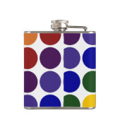 Rainbow Polka Dots on White Heupfles (Achterkant)