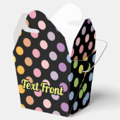 Rainbow Polka Dots Pattern Bedankdoosjes (Geopend)