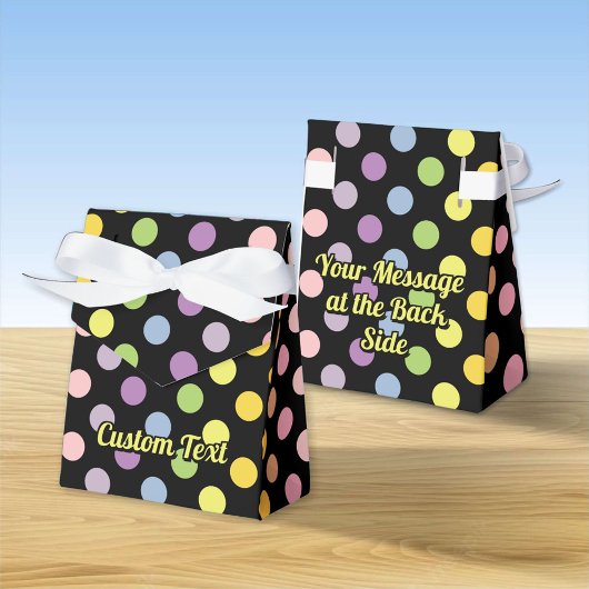 Rainbow Polka Dots Pattern Bedankdoosjes