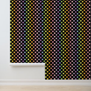 Rainbow Polka Dots Pattern Behang