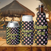 Rainbow Polka Dots Pattern Blikjeskoeler