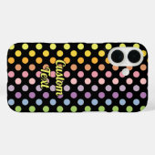 Rainbow Polka Dots Pattern Case-Mate iPhone Case (Achterkant (horizontaal))