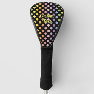Rainbow Polka Dots Pattern Golfheadcover