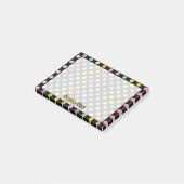Rainbow Polka Dots Pattern Post-it® Notes (Schuin)