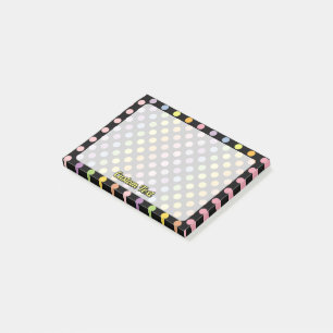 Rainbow Polka Dots Pattern Post-it® Notes