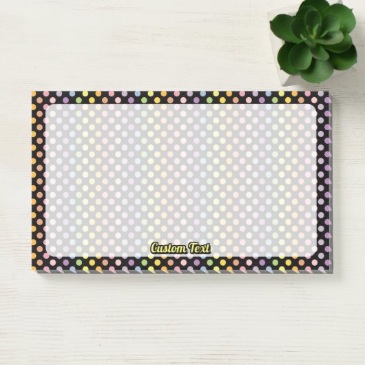Rainbow Polka Dots Pattern Post-it® Notes (Kantoor)