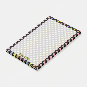Rainbow Polka Dots Pattern Post-it® Notes