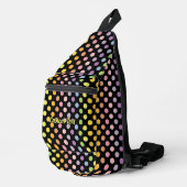 Rainbow Polka Dots Pattern Sling Bag (Rechterhoek)
