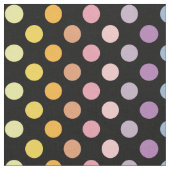 Rainbow Polka Dots Pattern Stof (Close Up)