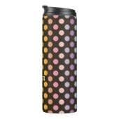 Rainbow Polka Dots Pattern Thermosbeker (Geroteerd rechts)