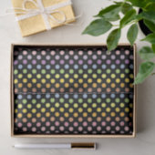 Rainbow Polka Dots Pattern Tissuepapier (Geschenk)