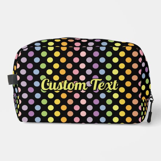 Rainbow Polka Dots Pattern Toilettasje (Voorkant)