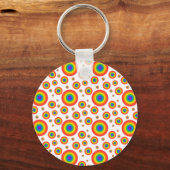 Rainbow Polka Dots Sleutelhanger (Voorkant)