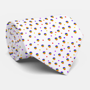Rainbow Polka Dots Stropdas