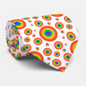 Rainbow Polka Dots Stropdas (Opgerold)