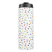 Rainbow Polka Dots Thermosbeker (Voorkant)