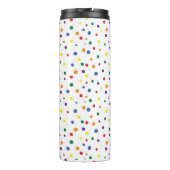 Rainbow Polka Dots Thermosbeker (Achterkant)