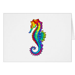 Rainbow Polygonal Seahorse