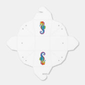 Rainbow Polygonal Seahorse Bedankdoosjes (Uitgevouwen)