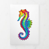 Rainbow Polygonal Seahorse Drieluik Aankondiging (Cover)