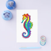 Rainbow Polygonal Seahorse Flyer (Enkel)
