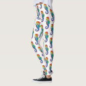 Rainbow Polygonal Seahorse Leggings (Links)