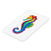 Rainbow Polygonal Seahorse Magneet (Linkerzijde)