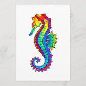 Rainbow Polygonal Seahorse Menu (Voorkant)