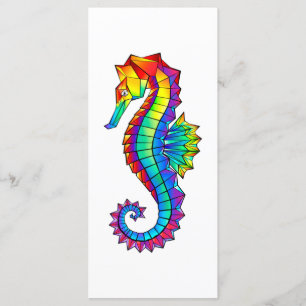Rainbow Polygonal Seahorse Menu