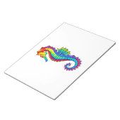 Rainbow Polygonal Seahorse Notitieblok (Schuin)