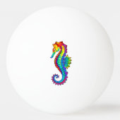 Rainbow Polygonal Seahorse Pingpongballen (Voorkant)