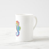 Rainbow Polygonal Seahorse Porselein Kop (Voorkant rechts)