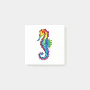 Rainbow Polygonal Seahorse Post-it® Notes