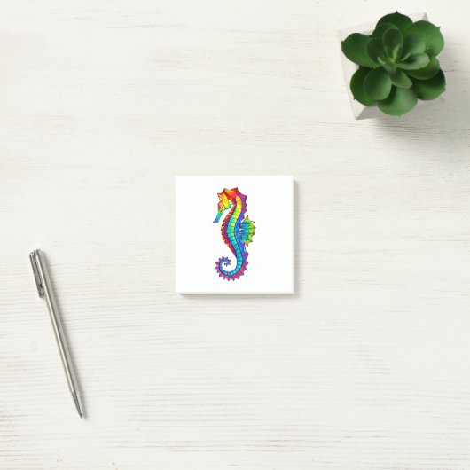 Rainbow Polygonal Seahorse Post-it® Notes (Kantoor)