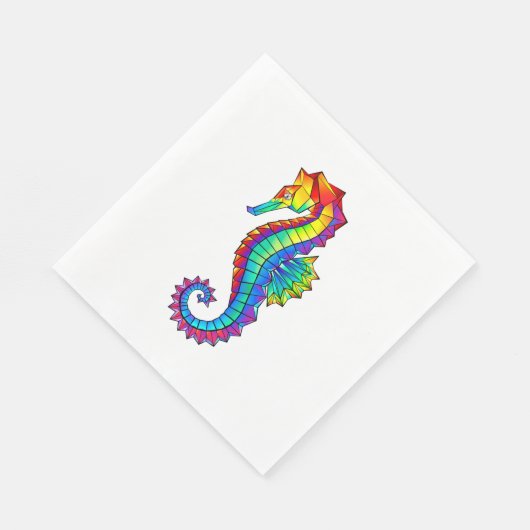 Rainbow Polygonal Seahorse Servet (Hoek)