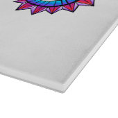 Rainbow Polygonal Seahorse Snijplank (Hoek)