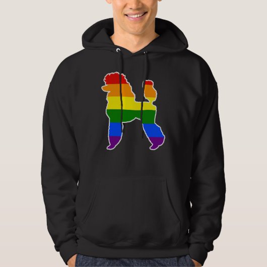 Rainbow Poodle Hoodie (Voorkant)