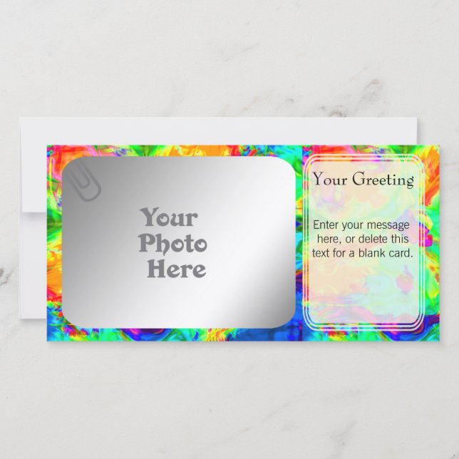 Rainbow Pool PhotoCard Sjabloon (Voorkant)