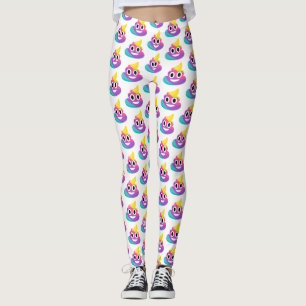 Rainbow Poop Emoji Leggings