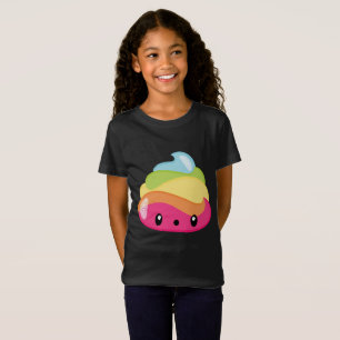 Rainbow Poop Emoji T-shirt