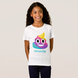 Rainbow Poop Emoji T-shirt
