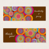 Rainbow Pop Circles Amusants Mariage Super Favour (Devant & derrière)