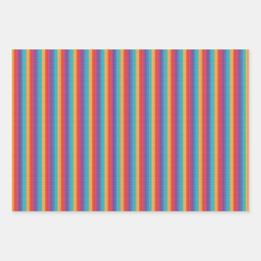 Rainbow Pop It Fidget Speelgoed Pattern Inpakpapier Vel (Voorkant 2)