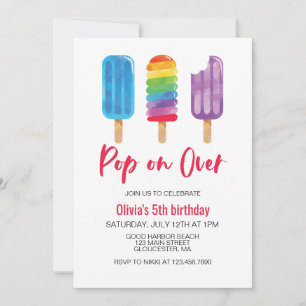 Rainbow Pop komt verjaardagsfeestje Kaart