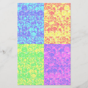 Rainbow pop, kunstborrelen briefpapier