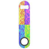 Rainbow pop, kunstborrelen speed flessenopener (Achterkant)