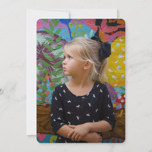 Rainbow Popsicle été Anniversaire Invitation (Dos)