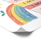 Rainbow Positive Affirmations Poster for Kids (Hoek)