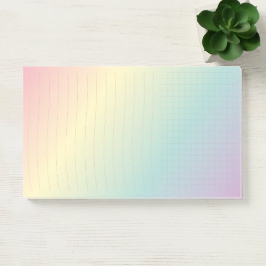 Rainbow Post-It®, 10 x 6 inch Post-it® Notes (Kantoor)